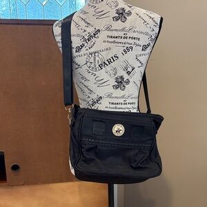 BEVERLY HILLS POLO CLUB black adjustable strap shoulder bag